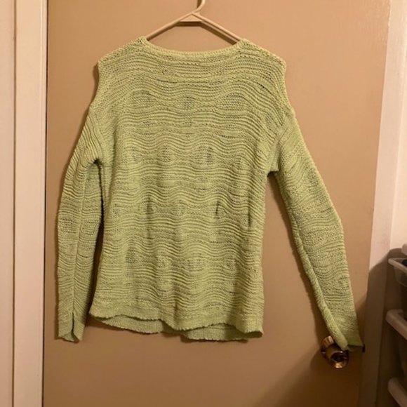 Pretty Key Lime Green J. Jill Sweater - Picture 5 of 6